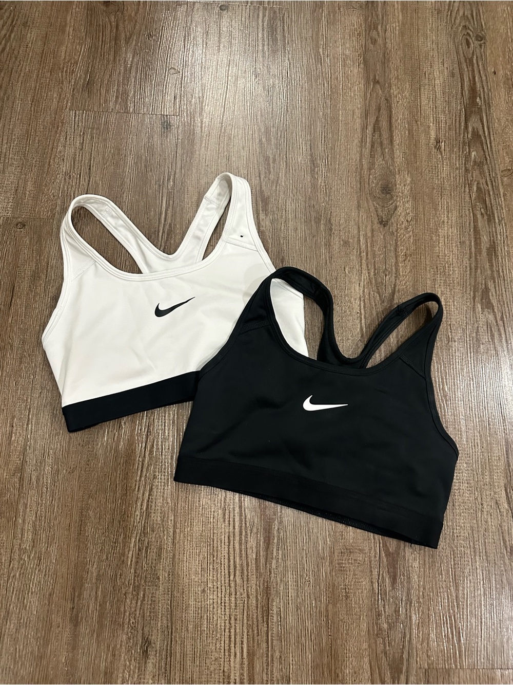 2 Nike Black Racerback Performance Sports Bras